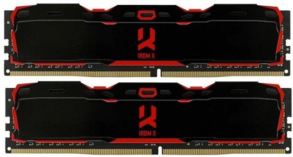 Пам'ять DDR4  16GB  2666MHz PC4-21300  (Kit of 2x8GB)  Goodram IRDM X  Black (IR-X2666D464L16S/16GDC)