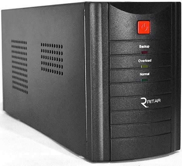 Блок безперебійного живлення Ritar  RTM525  (315W) Standby-L, LED, 1st, 2xSCHUKO socket, 1x12V4.5Ah, metal Case ( 260 х 85 х 140 )
