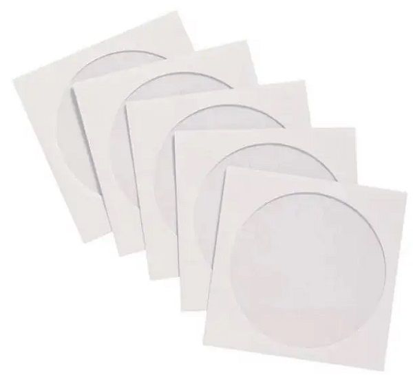 Паперовий конверт з віконцем і клапан для CD диска (100шт.)