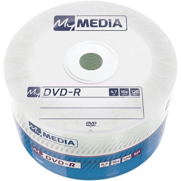 Диск DVD-R 4,7GB MyMedia 16x Matt Silver  Wrap  50рсs (69200)