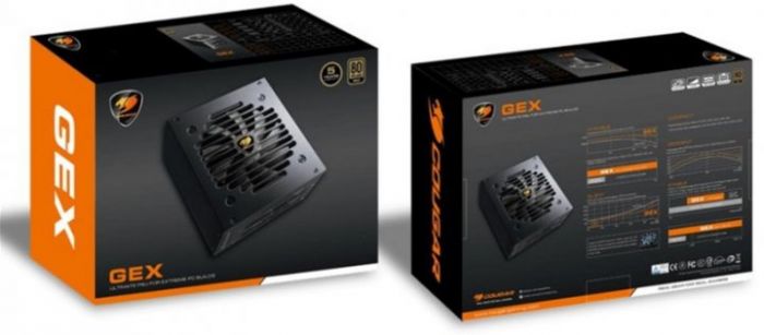 Блок живлення 850W Cougar GEX 850, 80 Plus Gold, Modular, 120 mm Silent Fan, 8SATA+ 4PCI-E