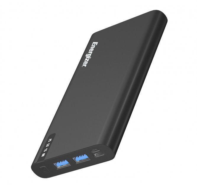 Універсальна мобільна батарея 10000mAh ENERGIZER Li-pol + TYPE-C Black (UE10047PQB)