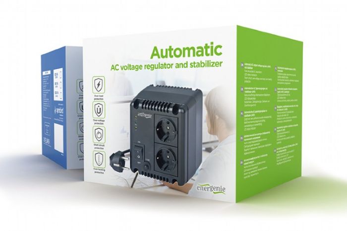 Стабілізатор напруги EnerGenieEG-AVR-1001 1000ВА