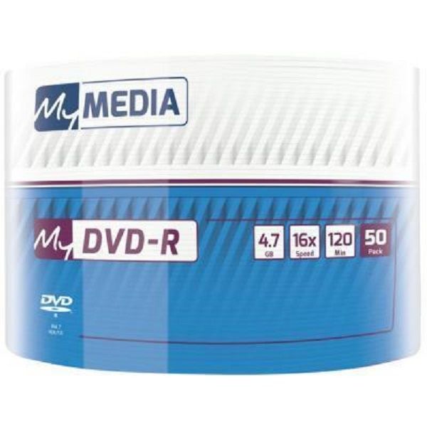 Диск DVD-R 4,7GB MyMedia 16x Matt Silver  Wrap  50рсs (69200)