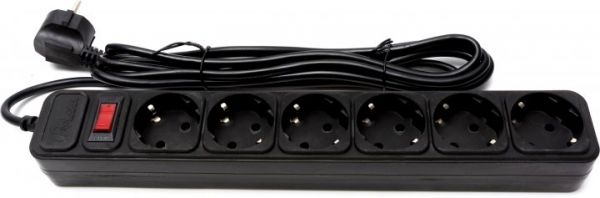Мережевий фільтр 3.0м ProLogix PRS-075P6-30B (0.75) 6 розеток, чорний