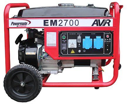 Електрогенератор бензиновий PRAMAC EM2700 Номінальна потужність:2.0 кВт Максимальна потужність:2,2кВт