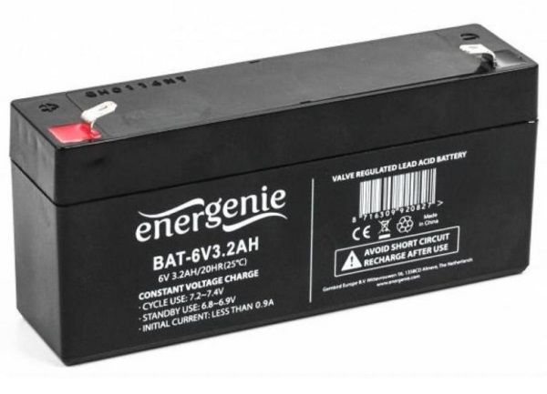 Акумуляторна батарея EnerGenie 6В  3.2 Аг (BAT-6V3.2AH)