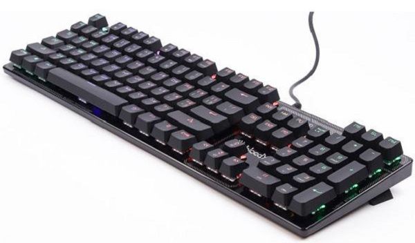 Клавіатура A4Tech B750N Bloody (Black), механічна ігрова, USB, 5-зонне неонове підсвічування, LK-Green switches, підсвічування