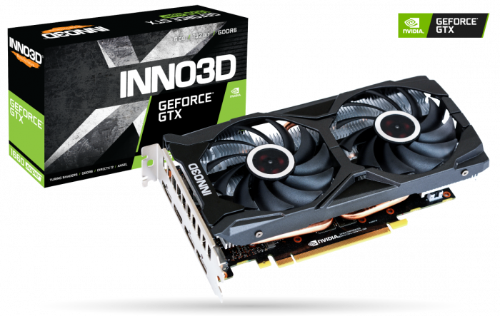 Відеокарта GeForce GTX 1660 SUPER  6GB GDDR6   Inno3D Twin X2 (192-bit) (3 x DisplayPort, HDMI) (N166S2-06D6-1712VA15L)