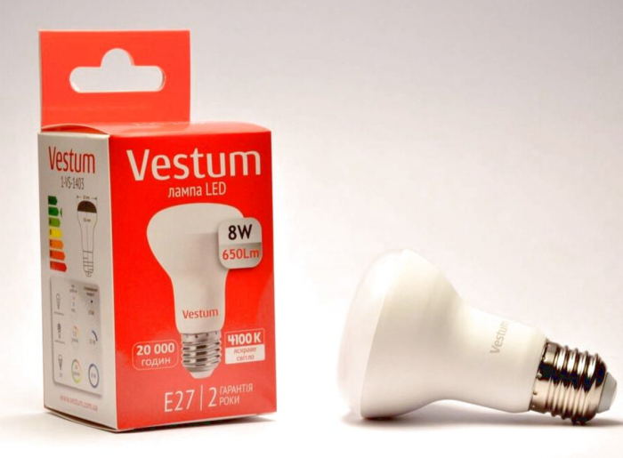 Лампа LED Vestum A55 8W 4100K 220V E27