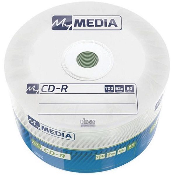 Диск CD-R 700MB  52x   50pcs  MyMedia MATT SILVER