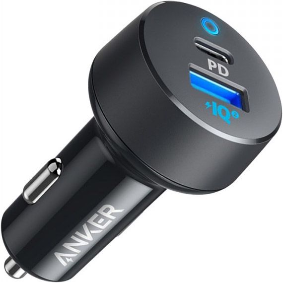 Пристрій зарядний автомобільний  ANKER PowerDrive PD+ 2 - 18W PD + 15W PowerIQ2.0 (Black)
