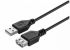 Кабель USB2.0 Kit AM-AF USB2.0 2E KITS-W-005 2A 1.8 м  black