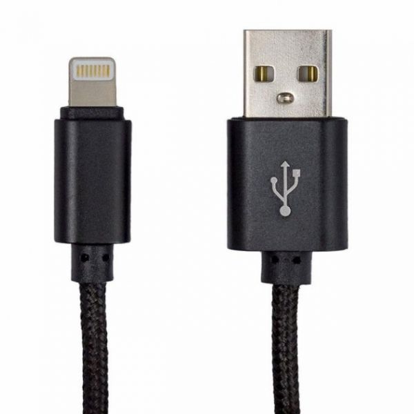 Кабель USB2.0-Lightning Greenwave DC-IP-152NR,чорний (R0014165) 1.0 м