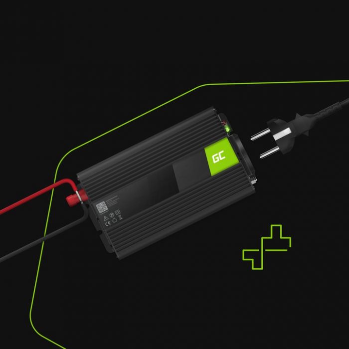 Автомобільний інвертор Green Cell  INV08  12V/230V 1000W/2000W