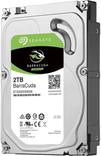 Жорсткий диск 3.5"   2TB Seagate Barracuda   (SATA 6Gb/s, 7200rpm, 256MB)  (ST2000DM008)