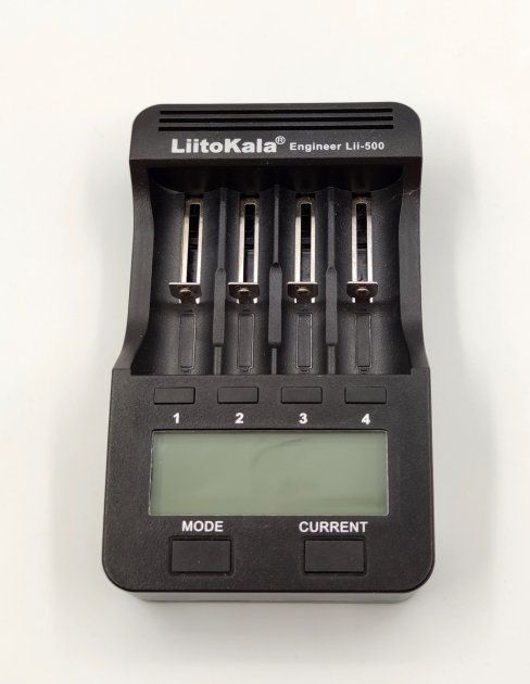 Зарядний пристрій Liitokala Lii-500 (4 канали, LCD дисплей, AA (R6), ААA (R03), A, С (R14))