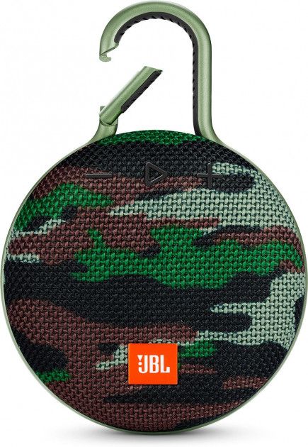 Акустична система 1.0 портативна JBL CLIP 3, безпровідна, водозахищена, 1xAudio-In, 1xMicro-USB, Bluetooth, Squad (JBLCLIP3SQUAD)