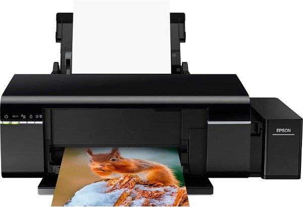 Принтер A4 Epson L805 (6-ти колірний принтер, USB, Wi-Fi, водорозчинні чорнила, друк на CD/DVD, Фабрика Друку) (C11CE86403)