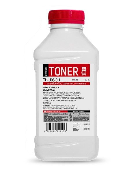 Тонер HP LJ P1005/2035/1010, M402/426  100г Universal Premium *ColorWay (TH-U06-0.1)