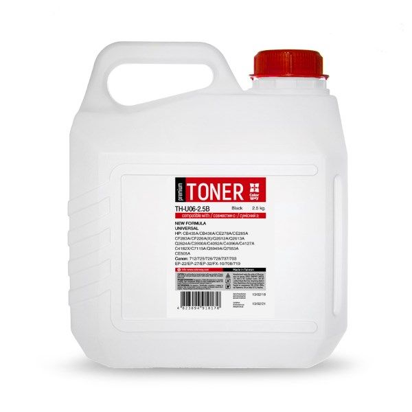 Тонер HP LJ P1005/2035/1010, M402/426 2.5кг Universal Premium  *ColorWay (TH-U06-2.5B)