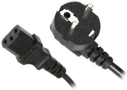 Шнур живлення Maxxter CEE7/7 - C13 1.8 м (CL-12-6)   до системного блоку, чорний  1.8 м.