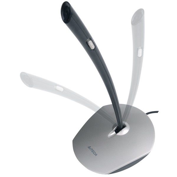 Мікрофони Мікрофон Mic A4-Tech A4-MI-10 MuteButton Black/Silver настільний мікрофон (4711421771528)