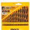 Набір свердел по металу 19 шт. 1–10 мм INGCO
