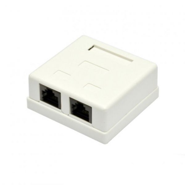 Розетка 2-портова RJ45, кат.5е