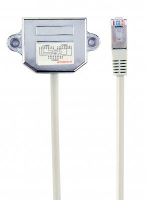 Розгалужувач порту Cablexpert NCA-SP-02   8P8C: RJ-45 тато в дві RJ-45 розетки