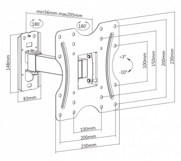 Кронштейн iTech LCD522B