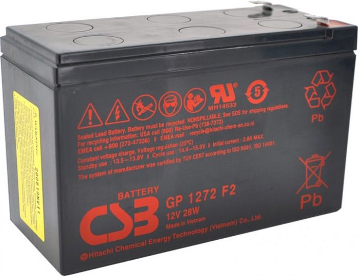 Акумуляторна батарея CSB 12V  7.2Ah (2.4кг)