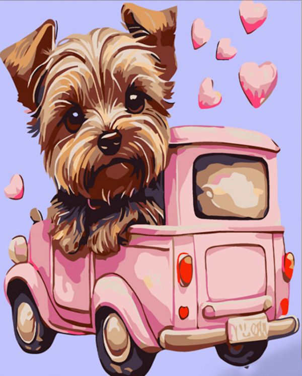 Картина за номерами Strateg ПРЕМІУМ Маленький Йорк розміром 30х30 см (ES158)