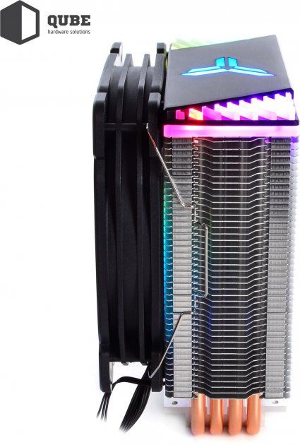 Кулер процесорний QB-OL1400 (92mm/4pin/900-2300RPM/30.5Dba/4 тепл. трубки/3pin 5V ARGB