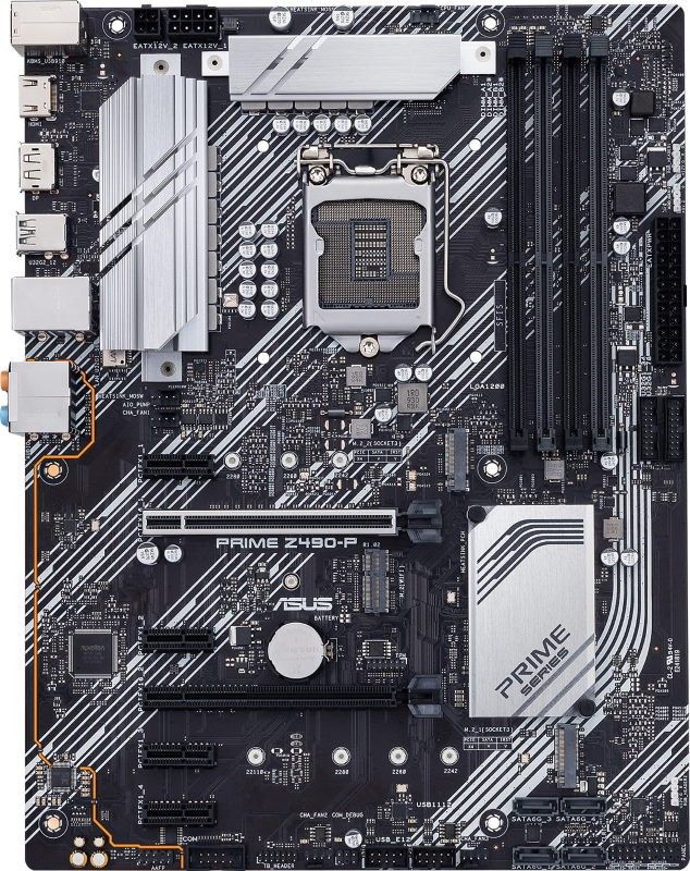 Мат. плата Материнська плата Socket_1200 ASUS PRIME Z490-P (Z490/4xDDR4 4666MHz/2xPCIe x16/4xPCIe x1/1xPCI/2xM.2 Socket/6xSATA3/Glan/4xUSB3.2/2xUSB2.0/DP, D-Sub, HDMI/Audio 8ch/ATX)