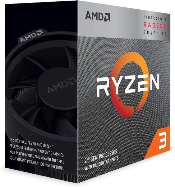 Процесор CPU AMD  Core 4   Ryzen 3   3200G  3,6GHz-4,0GHz(Turbo)/6MB/65W (YD3200C5FHBOX) sAM4 BOX