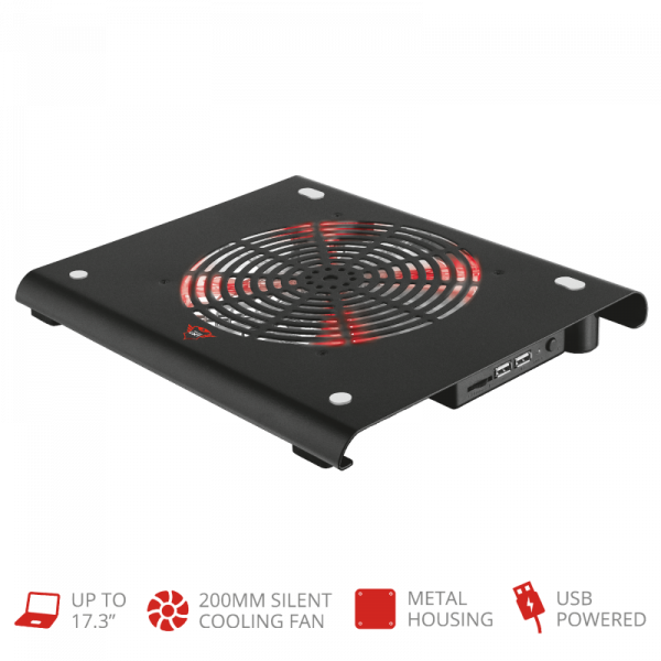 Підставка-охолоджувач Trust GXT 277 Genic Laptop Cooling Stand до-17"
