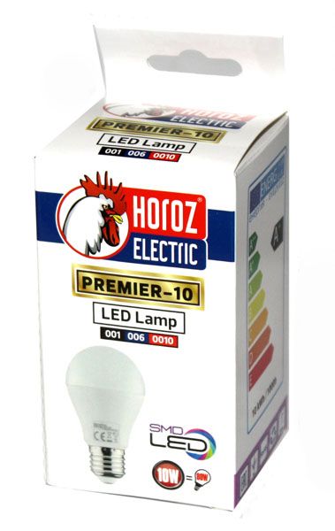 Лампочка LED Horoz Electric Premier (E27, 10W, 1000 Лм, 4200К) (001 006 0010 4200)