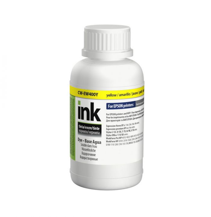Чорнило Epson T26/C91/SX130/SX125/S22 200мл  Yellow  (CW-EW400Y02)  *ColorWay