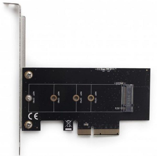 Адаптер Контролер Gembird PEX-M2-01 PCI-Express адаптер to M.2 (22 mm low profile)