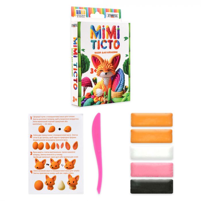 Набір для ліплення Strateg MIMI ТІСТО Лисичка (31057)