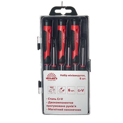 Набір міні-викруток Vitals Master, 6 шт.