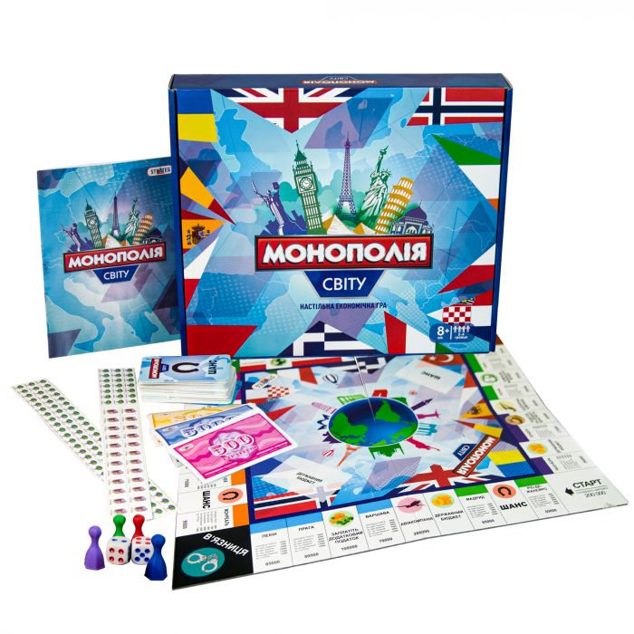 Настільна гра Strateg Економіка світова монополія українською мовою (7007)