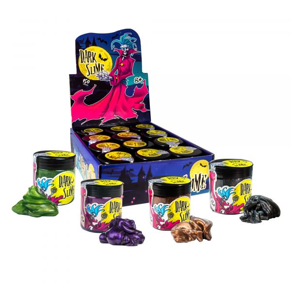 Слайм Strateg Dark slime українською мовою перламутровий (71832)