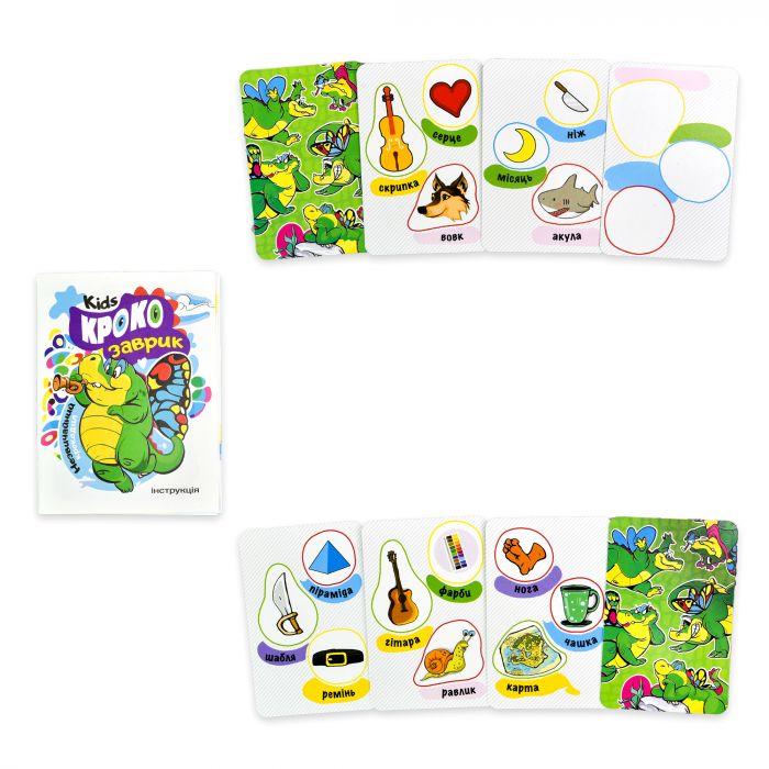 Карткова гра Strateg Крокозаврик розважальна українською мовою (30969)