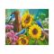 Алмазна мозаїка Strateg ПРЕМІУМ Птахи та соняшники 30х40 см HX026