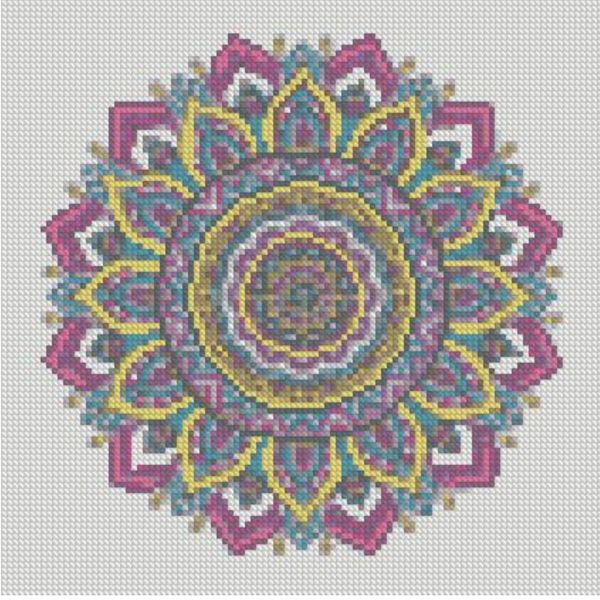 Набір для творчості алмазна картина Візерунки у стилі мандала Strateg розміром 30х30 см кр (CA-0061)