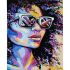 Картина за номерами Strateg ПРЕМІУМ Екзотична дівчина з лаком розміром 40х50 см (SY6872)
