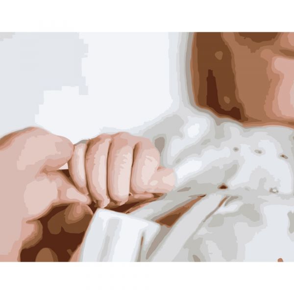 Набір для розпису по номерах Солодкі рученята Strateg розміром 40х50 см (DY115)