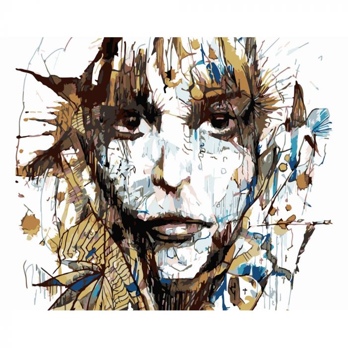 Набір для розпису по номерах Чайний портер Strateg розміром 40х50 см (DY148)